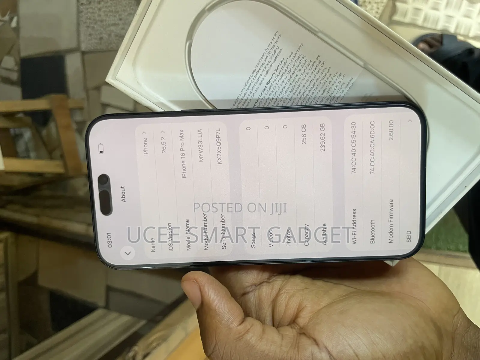 Apple iPhone 16 Pro Max 256 GB Black