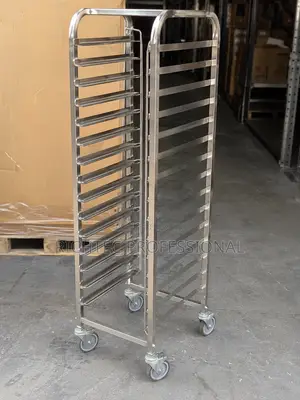 High Quality 15-Step Stainless Tray Trolley