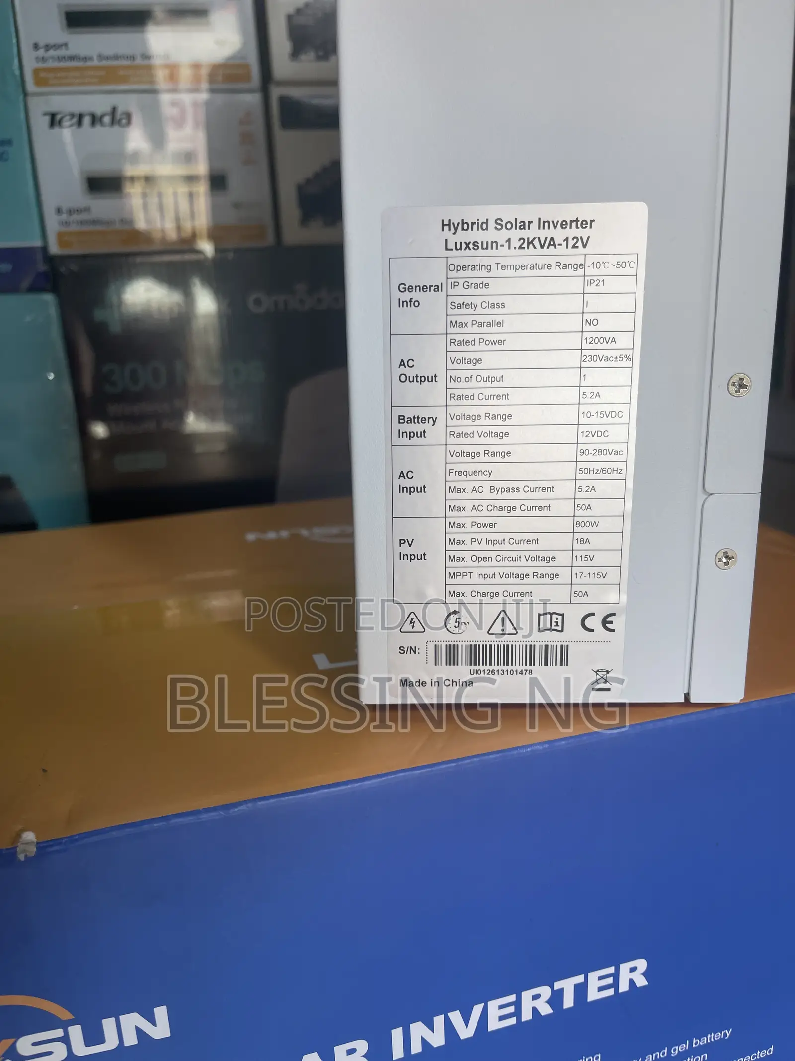 Luxsun 1.2kva/12vot