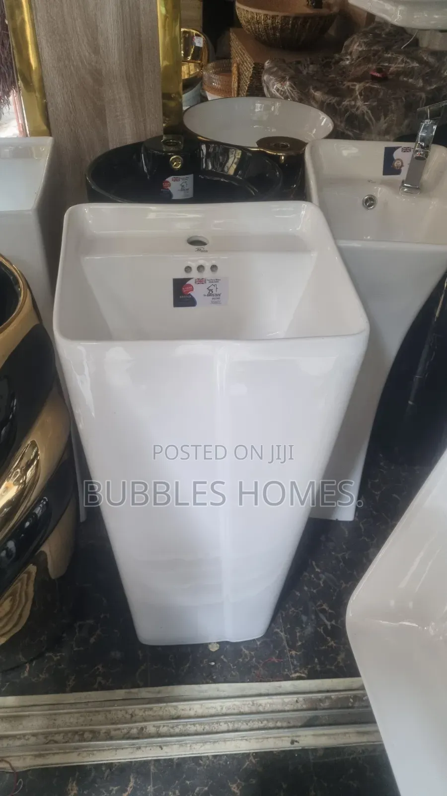 Stand Basin White