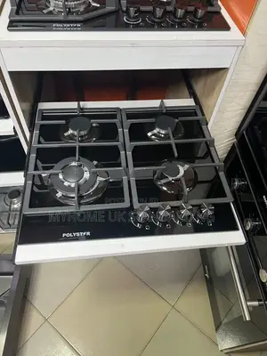 Polystar 4-Burner Glass Top Gas Cooker