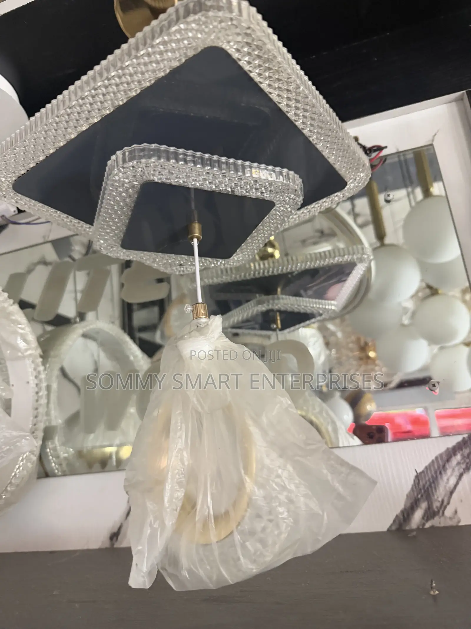 Oval Crystal LED Pendant Chandelier