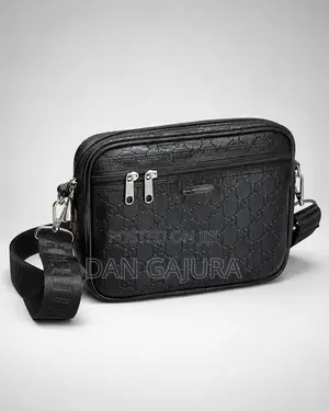 Classic Leather and Strap Side Bag