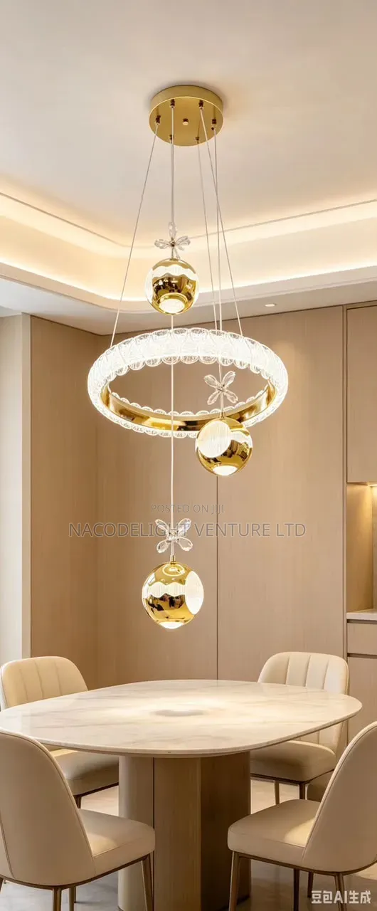 Luxury Multi-Ring Crystal LED Chandelier