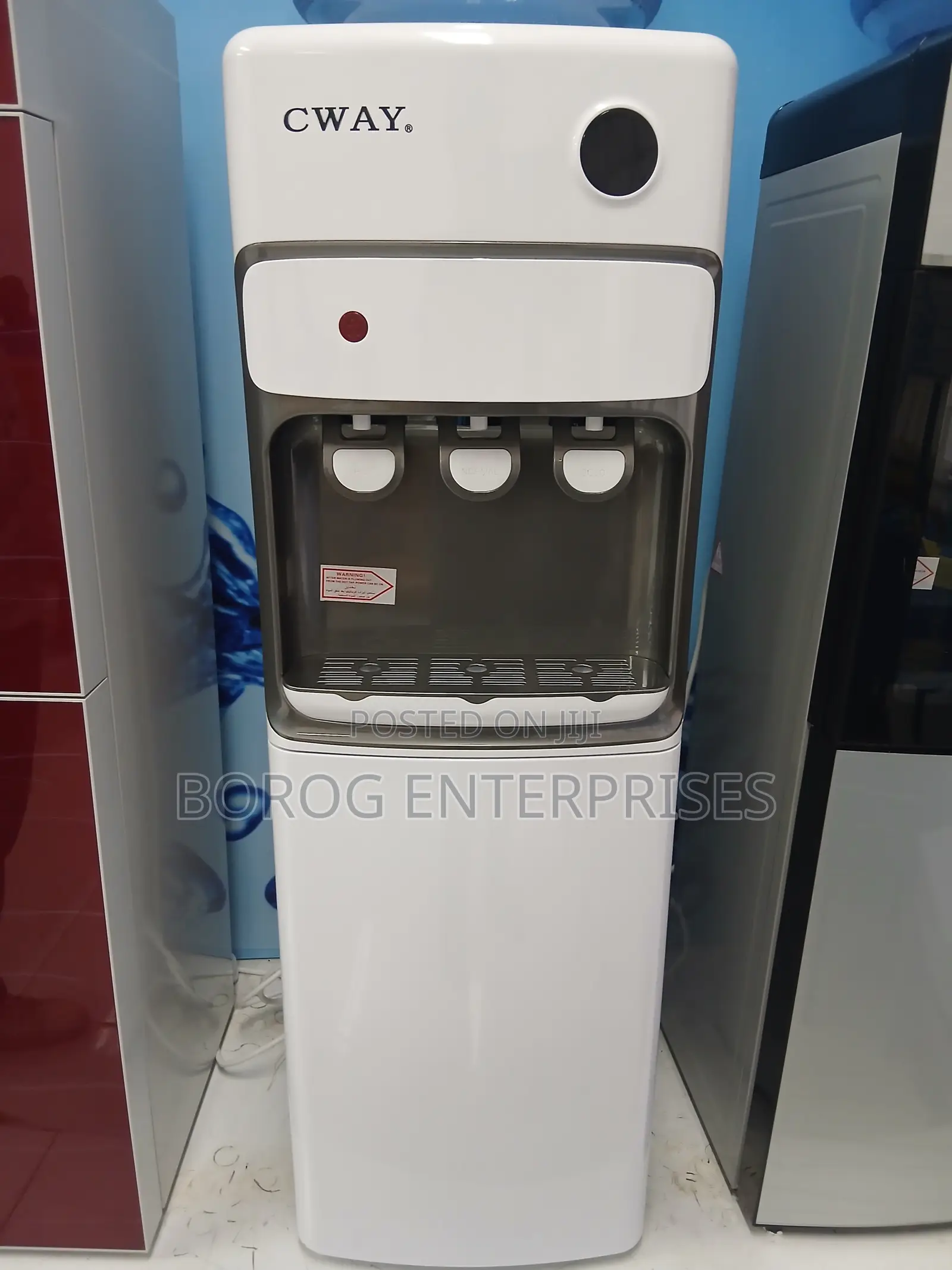 CWAY 3 Taps Water Dispenser With Fridge-Hd-85d