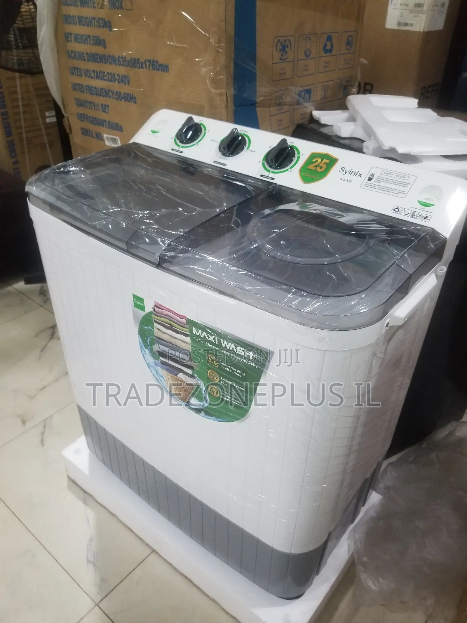 Syinix Semi Automatic Laundry Machine
