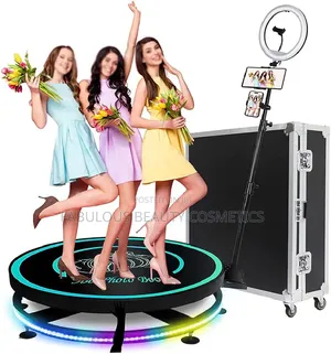 360 Photo Booth With Software APP, Slow Motion Camera for 1-7 People