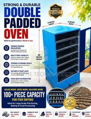 Double Padded Fish Drying Oven
