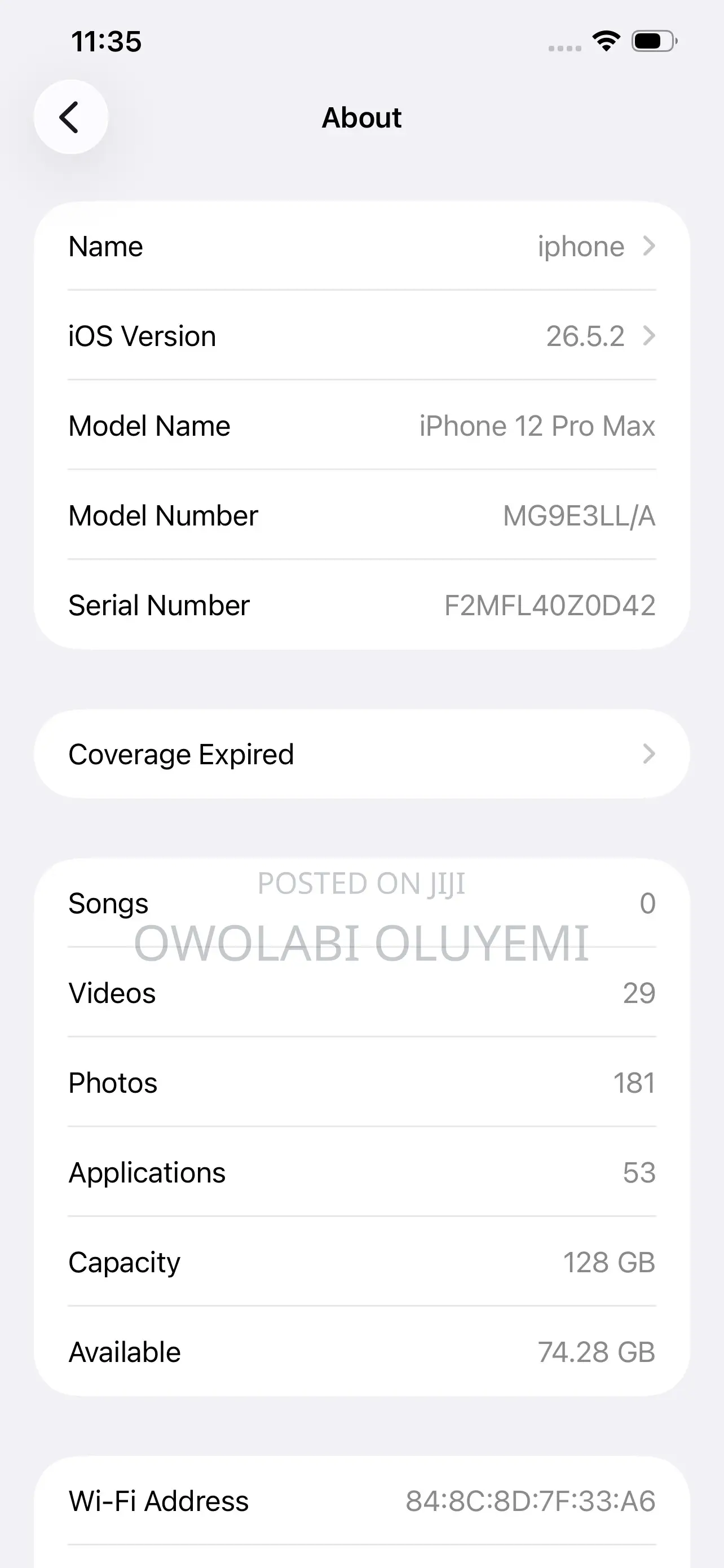 Apple iPhone 12 Pro Max 128 GB Gold