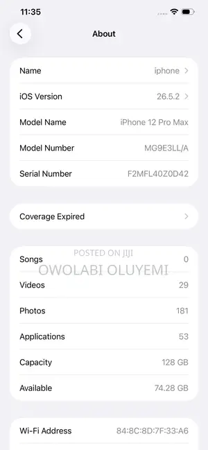 Apple iPhone 12 Pro Max 128 GB Gold