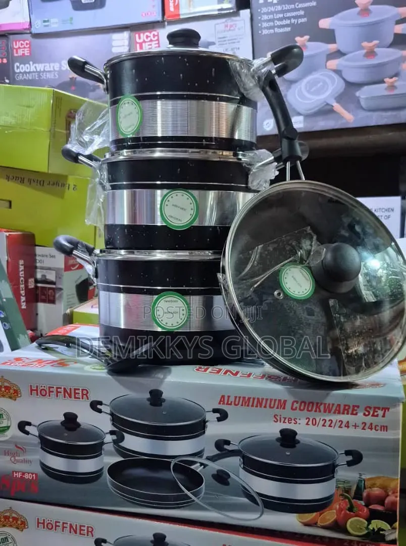Hoffman Nonstick Pot Set 8 Pieces