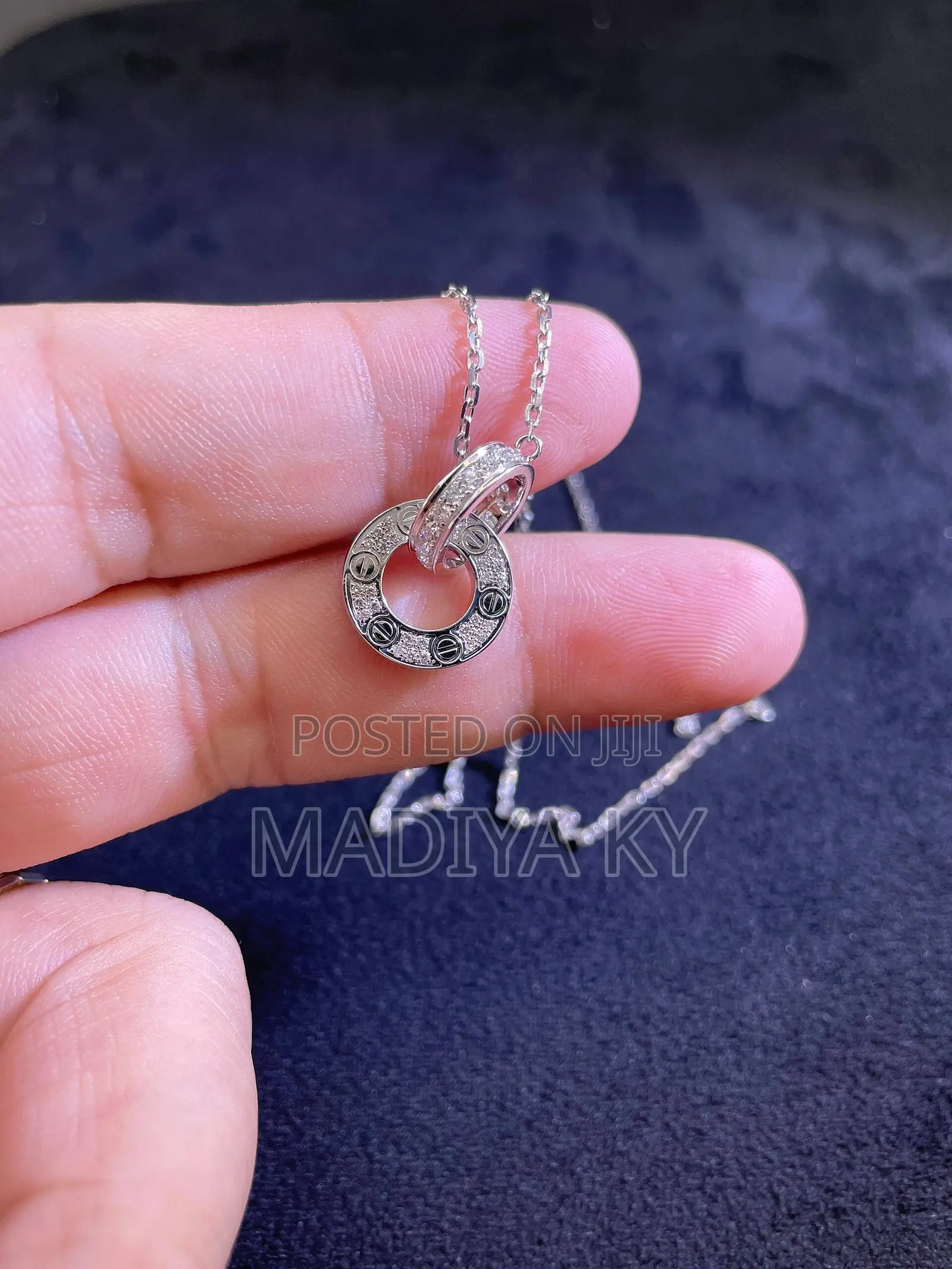 Silver Double Loop Necklace
