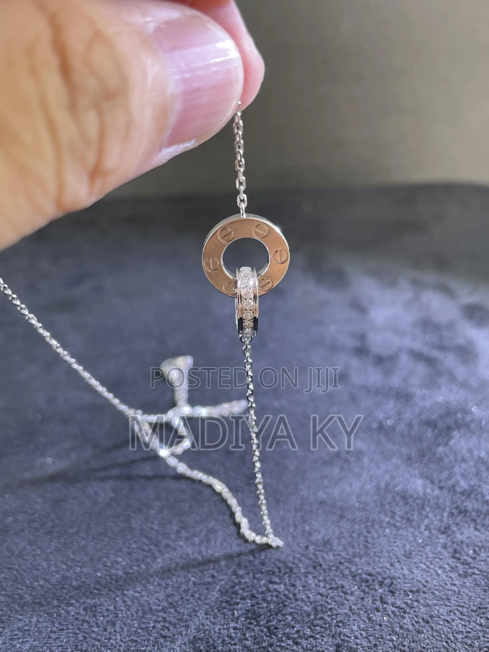 Silver Double Loop Necklace