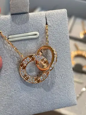 Rose Gold Double Loop Necklac