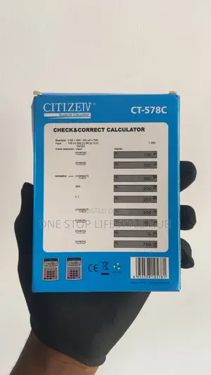 CITIZEN CT-578C Check Correct Desktop Calculator - 12 Digits