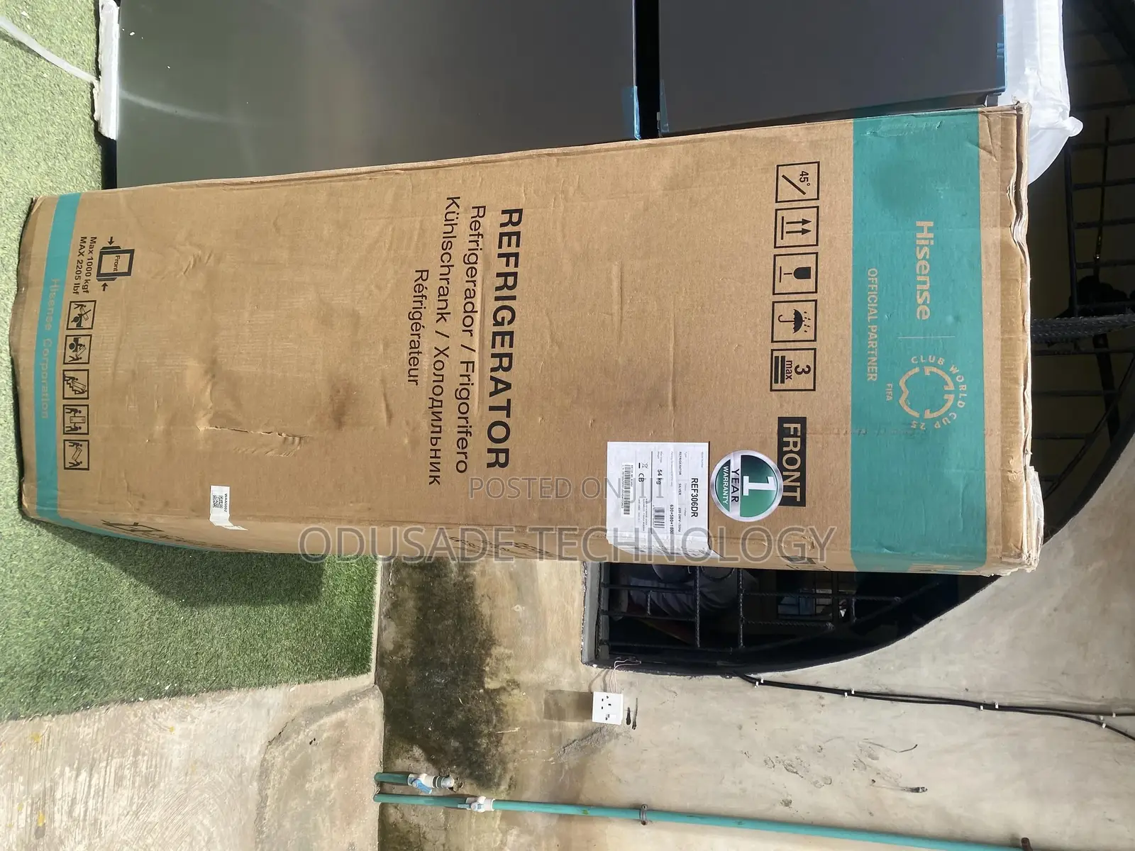 Double Door HISENSE Refrigerator REF306DR 306L