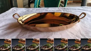 Oval Bronze Stainless Serving Dish