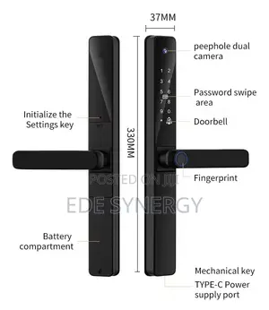 Tuya Smart Outdoor Smartlock With Camera Video Intercom Fingerprint