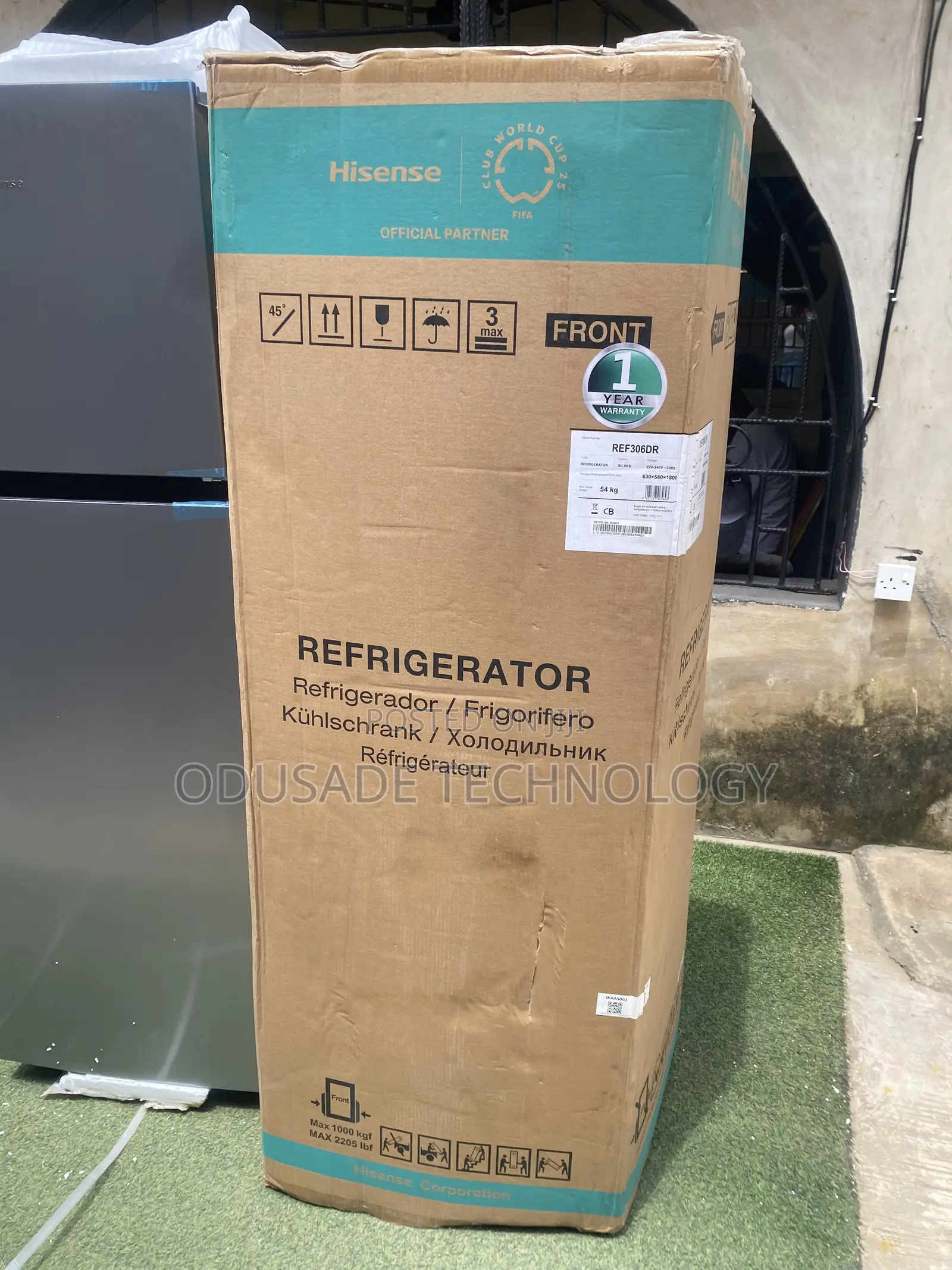 HISENSE Fridge REF306DR 306 Litres