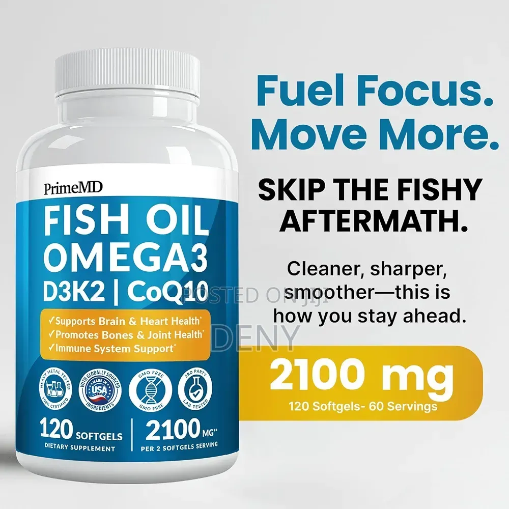 Omega3, D3 & K2, COQ10, 2100mg Wholesale Available