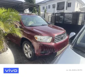 Toyota Highlander Limited 2009 Red