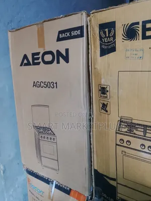 Original Aeon 3+1 Electric Burner Gas Cooker With Oven Glass-Agc5031