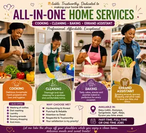 Professional Cook for Homes and Events Professional House Cleaner Prof