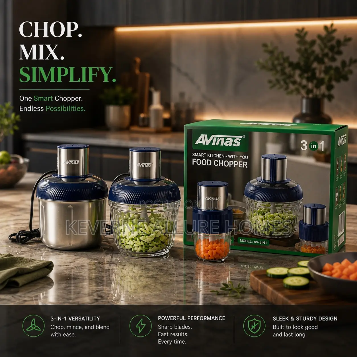 Avinas 3 in 1 Mini Choper