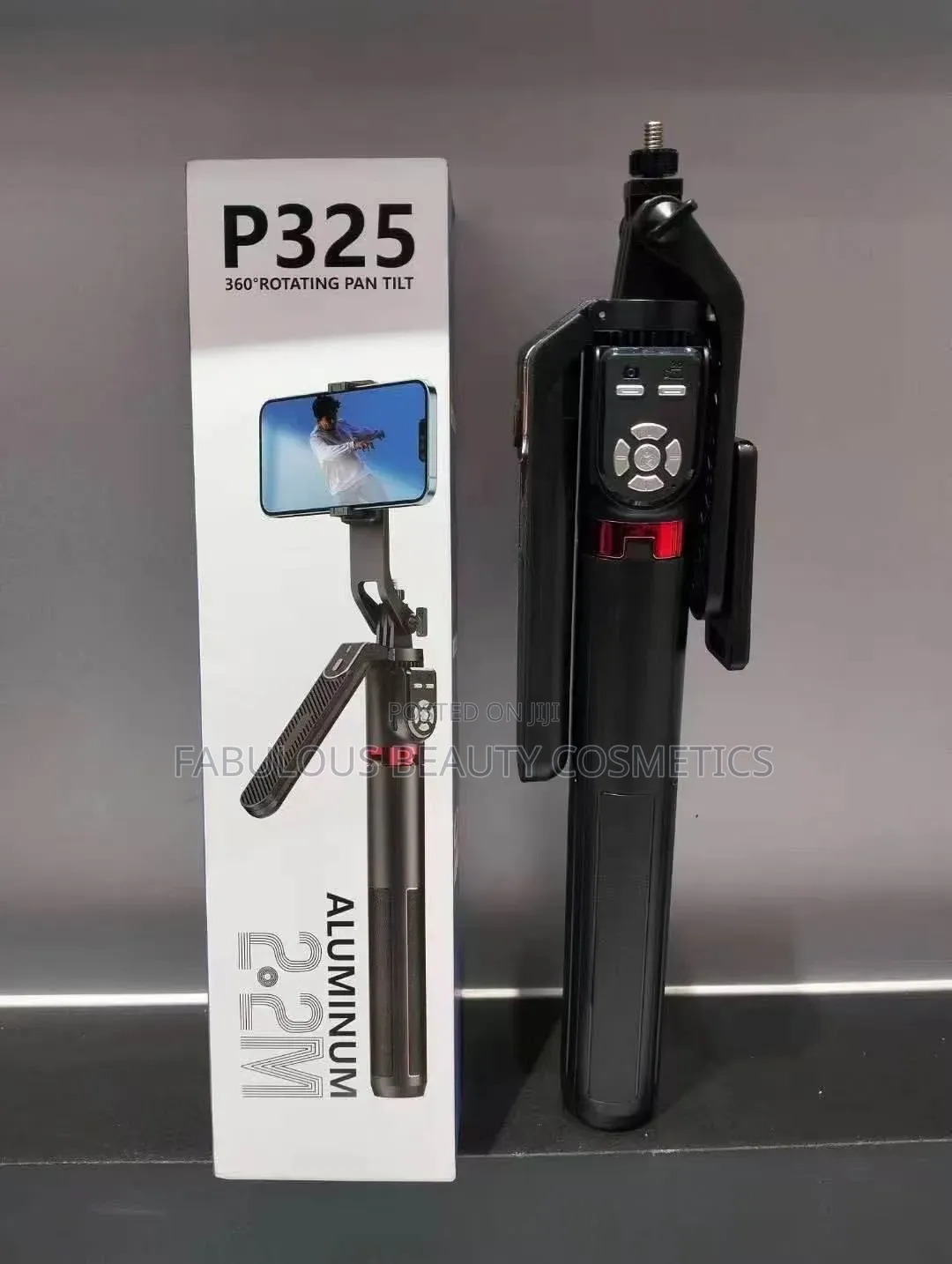 P325 SelfieStick, Dual Bluetooth Remote Control, Four Legged Stand.