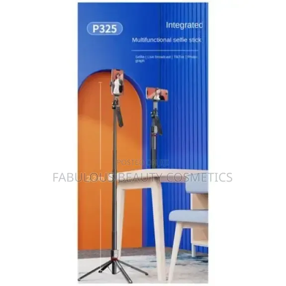 P325 SelfieStick, Dual Bluetooth Remote Control, Four Legged Stand.