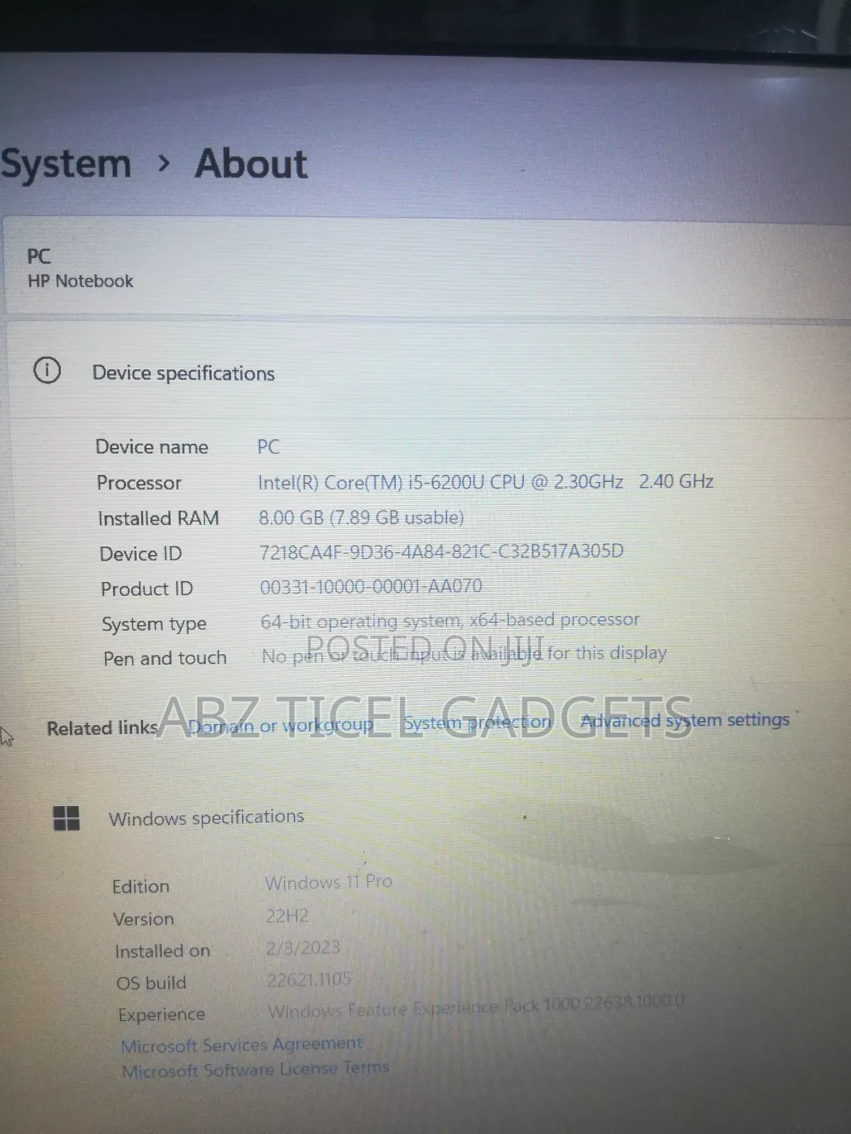 Laptop HP 15 8GB Intel Core i5 SSD 128GB