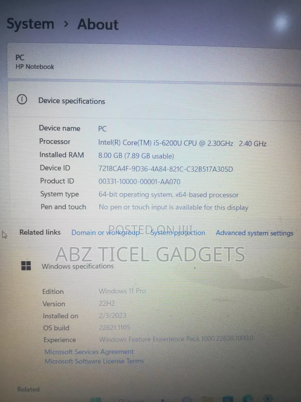 Laptop HP 15 8GB Intel Core i5 SSD 128GB