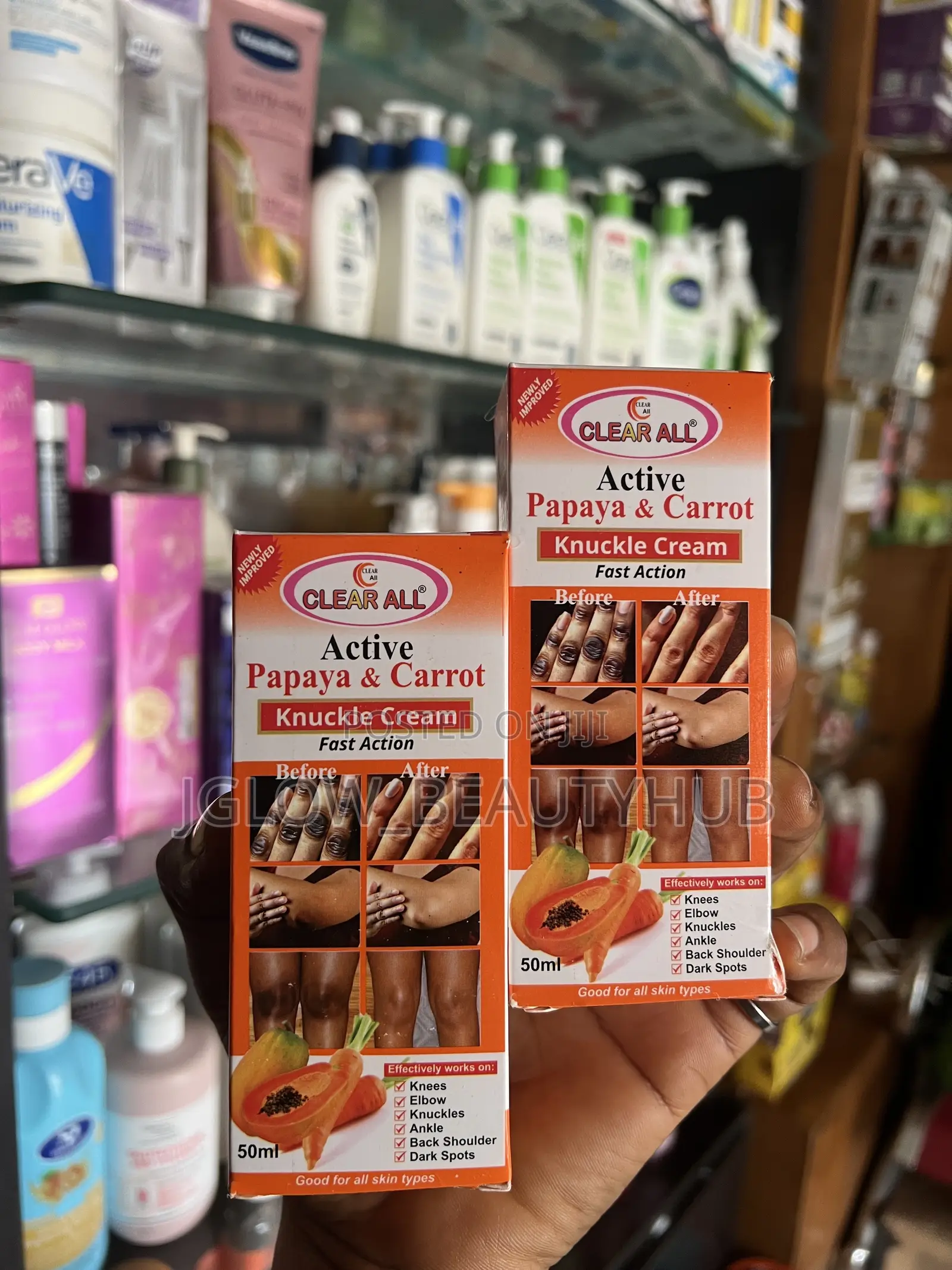 Clear All Knuckles Cream
