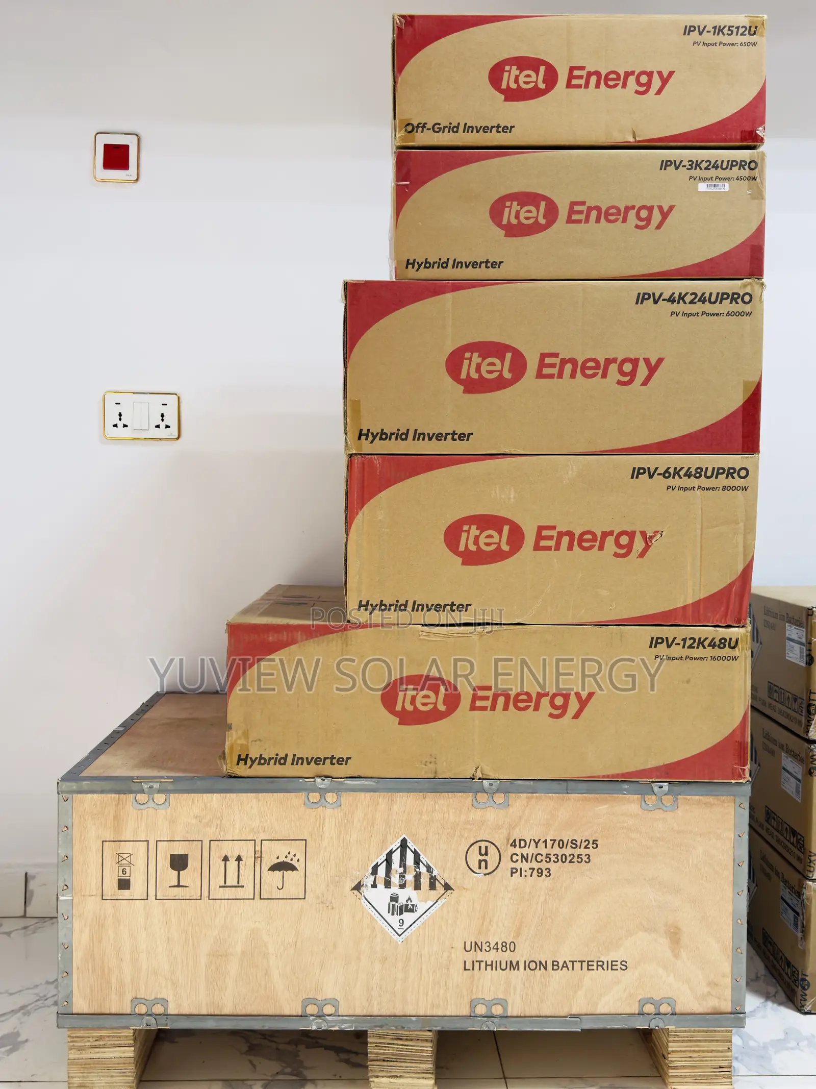 16kWh 51.2V Itel Lithium Battery