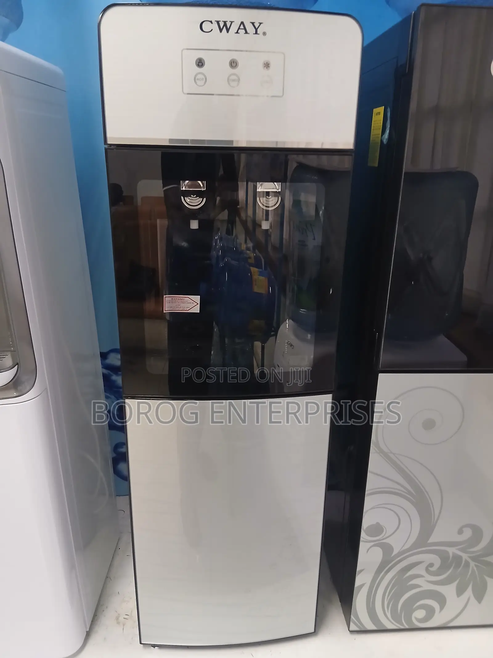 CWAY 2 Tap Water Dispenser With Fridge-Hd-1675d