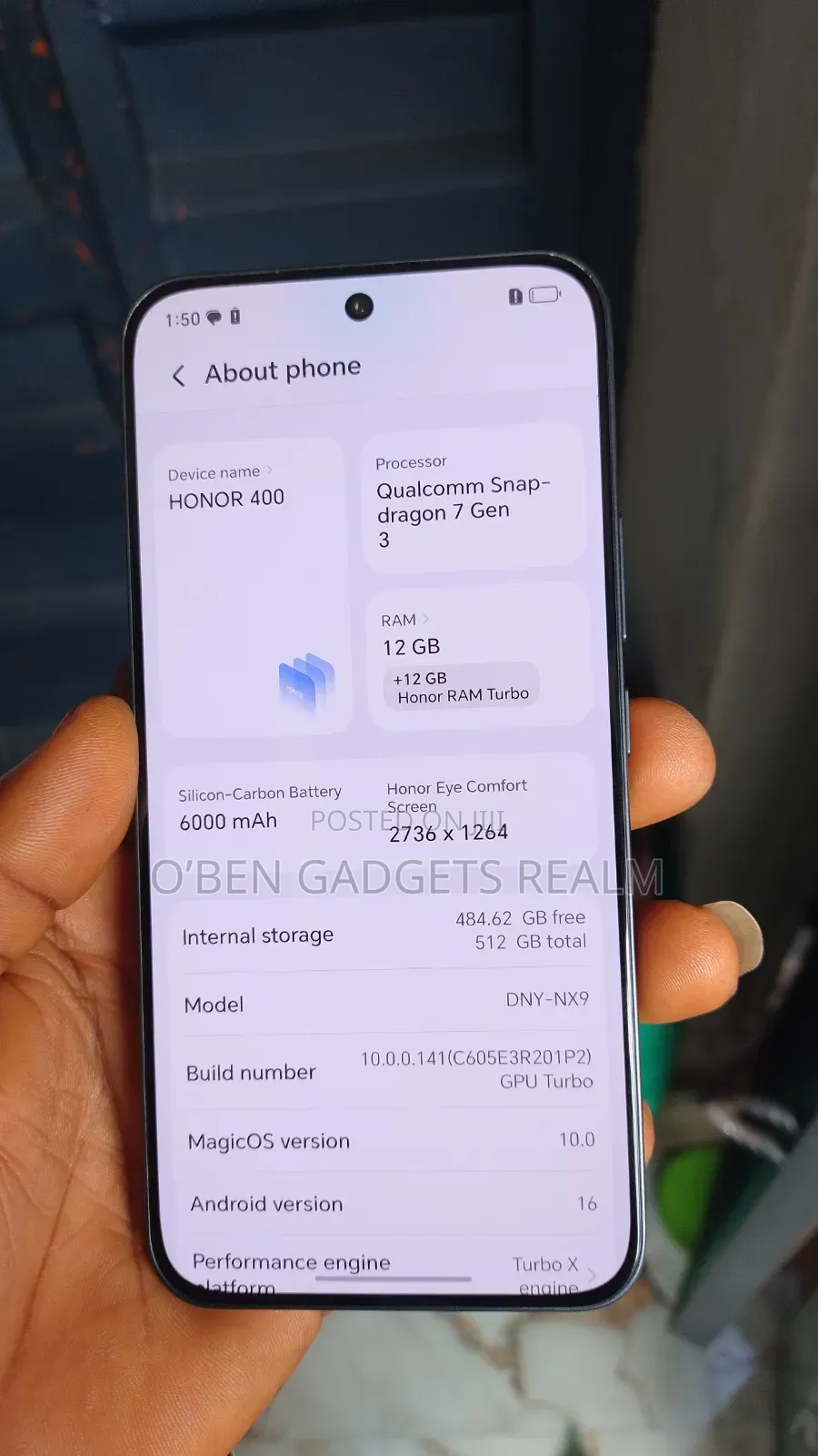 Honor 400 512 GB Black
