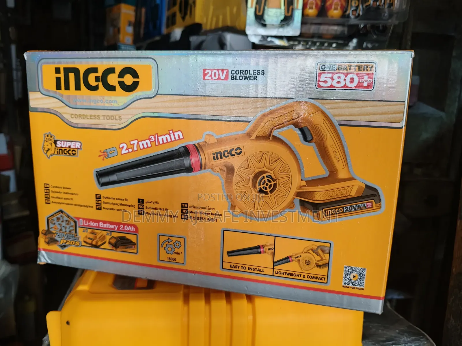 Ingco Cordless Air Blower