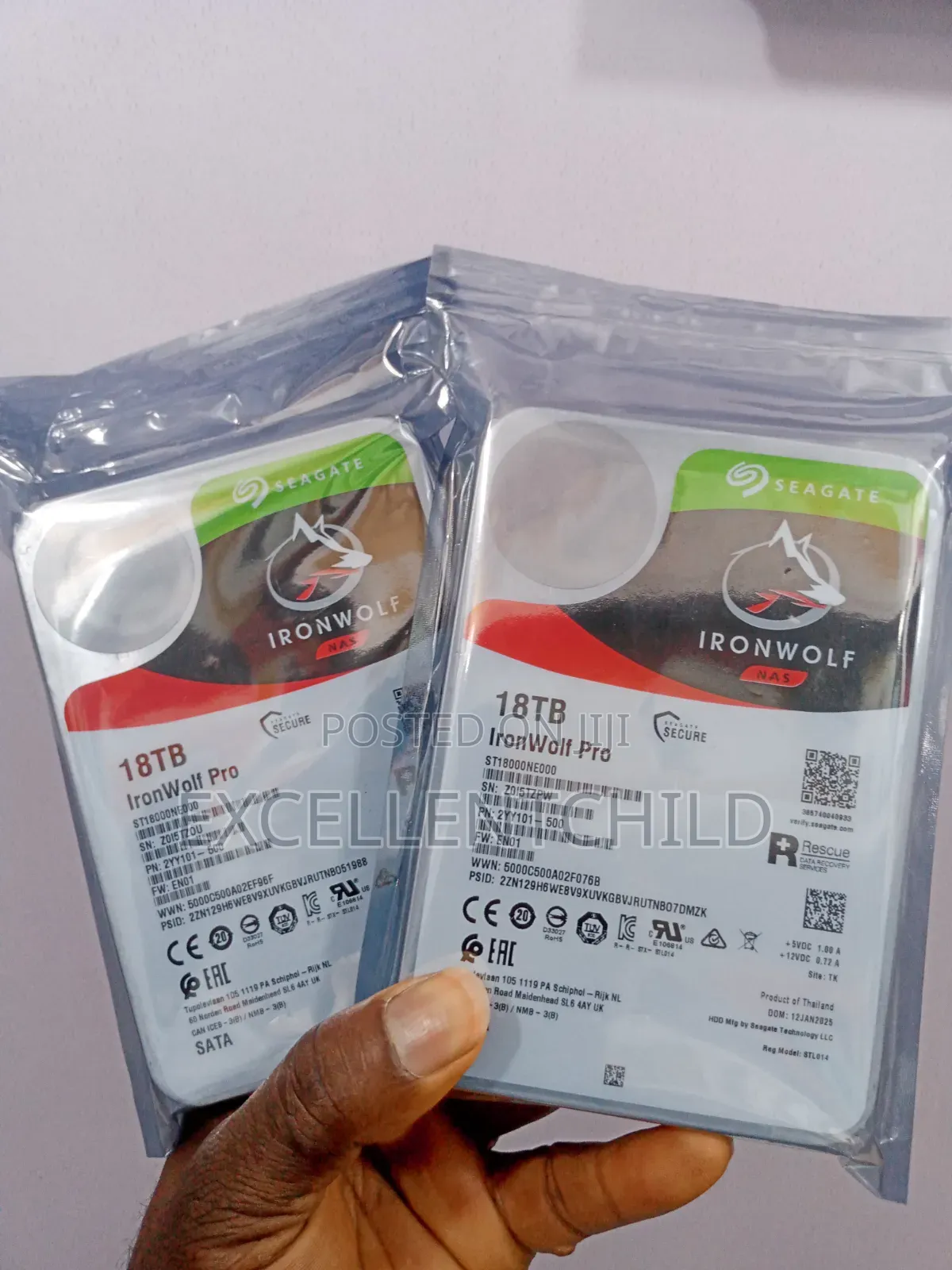 18tb Seagate Ironwolf Pro Nas Sata HDD
