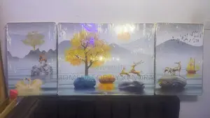 New Style Crystal Porcelain Three Panel Wall Frame