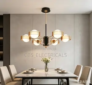 Modern Nordics Multi-Head Chandelier