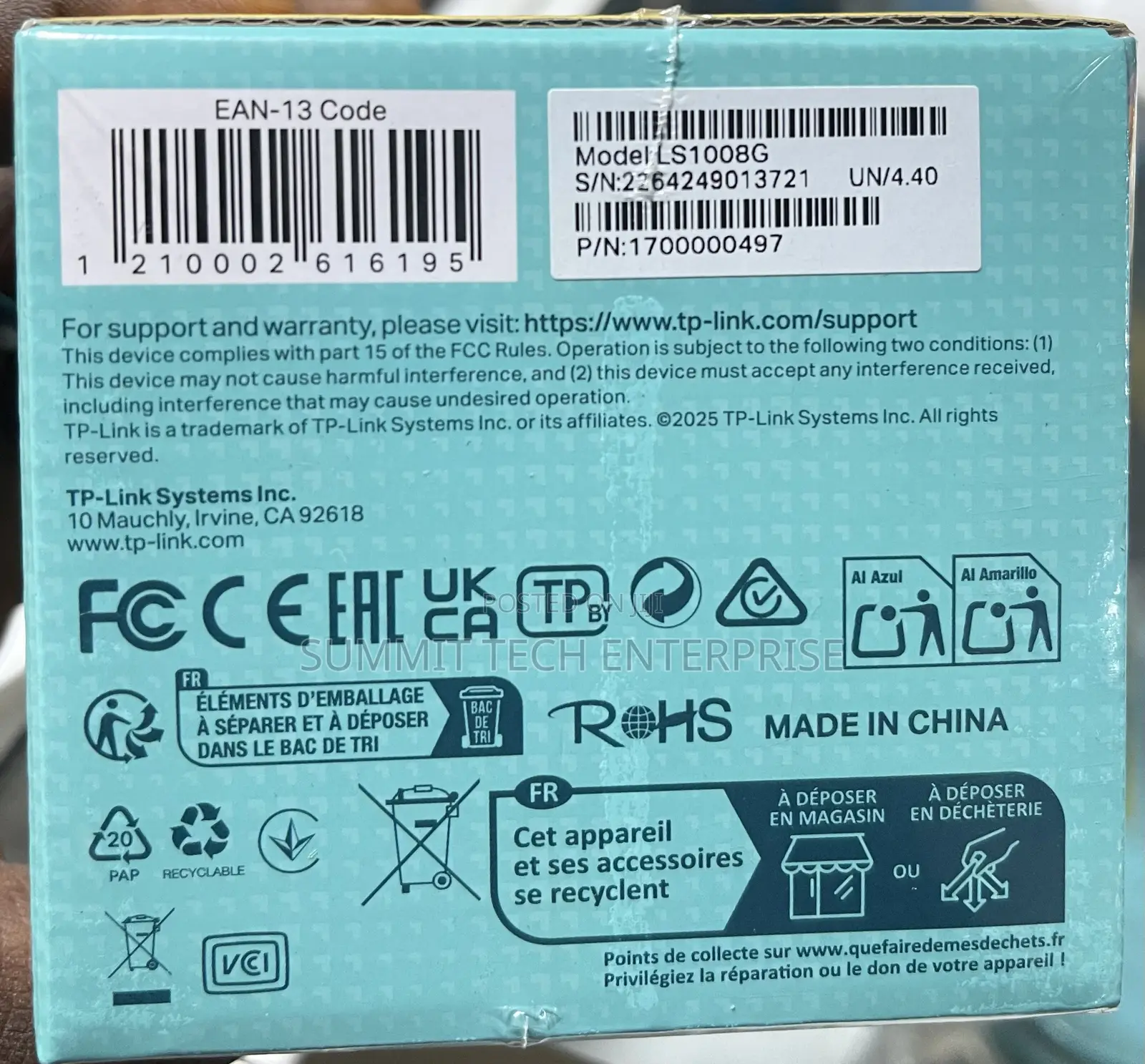 Tplink 8port Gigabit Desktop Switch