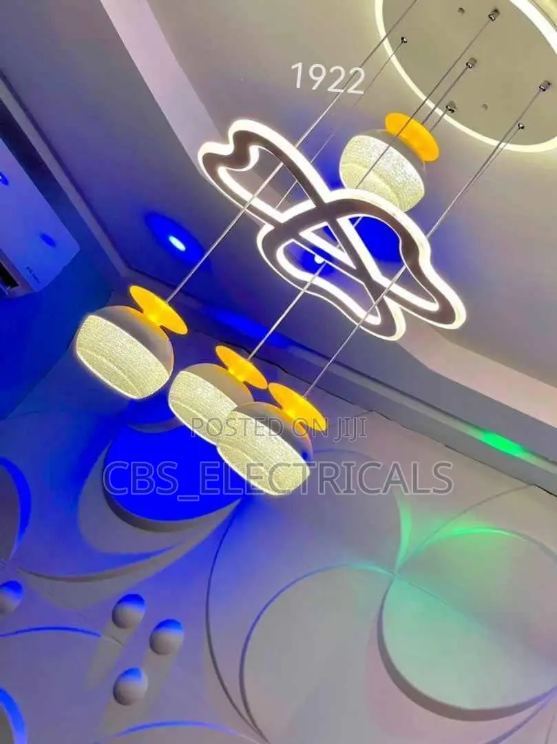 Modern Swirl Textured Globe LED Pendant Chandelier