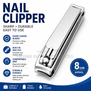 Stainless Steel Nail Clipper With Transparent Nail Catcher