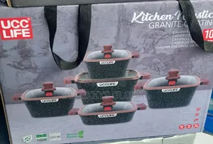 Ucc Life Granite Coating Non-Stick Cookware 10 Pieces Set