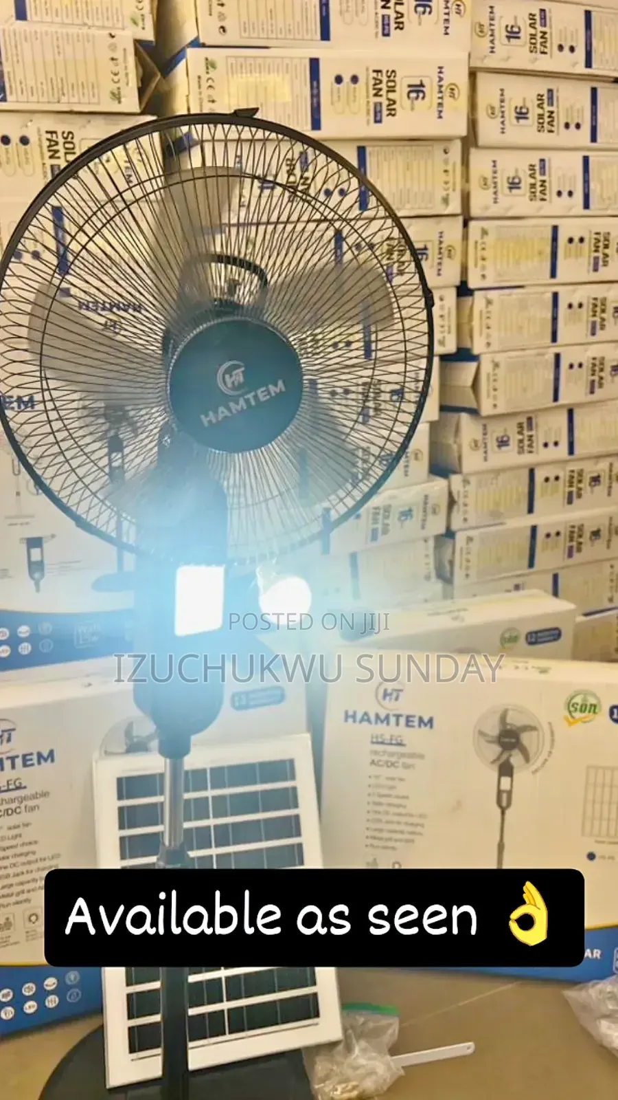 16inche Solar Fan