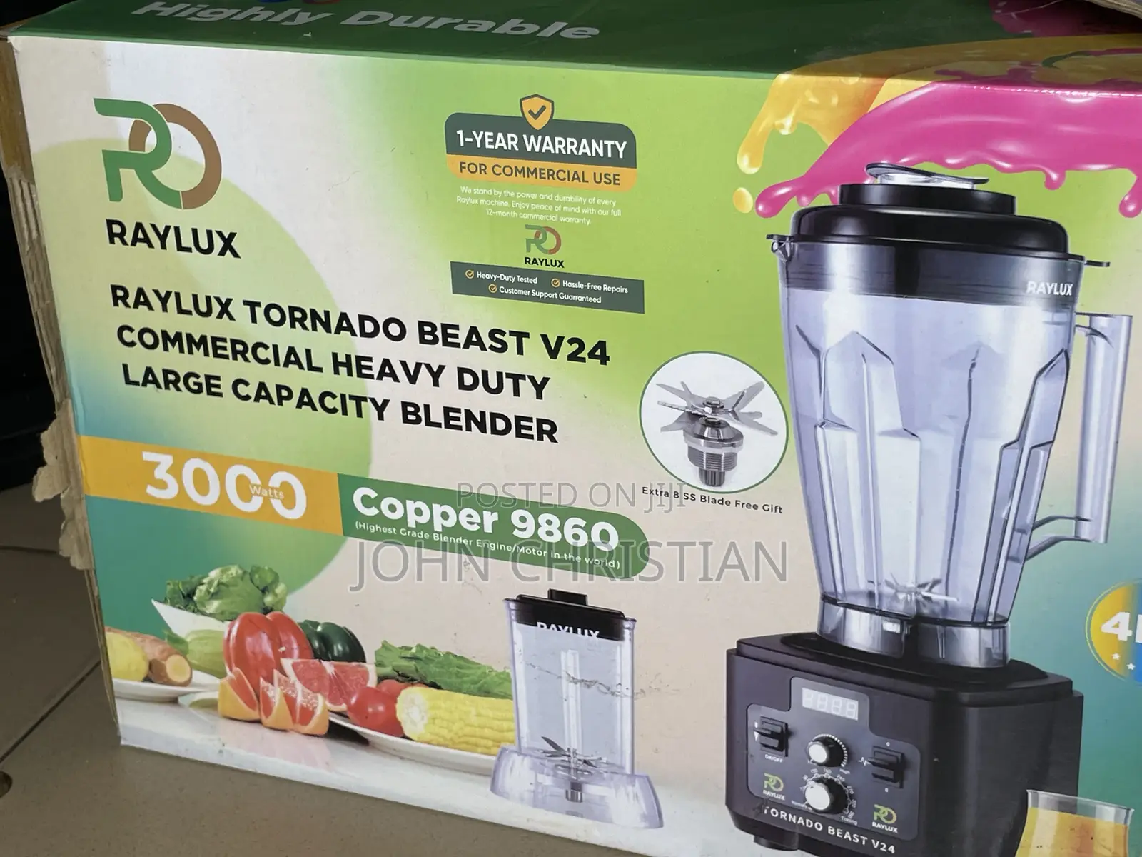 Raylux Tornado Beast Heavy Duty Blender