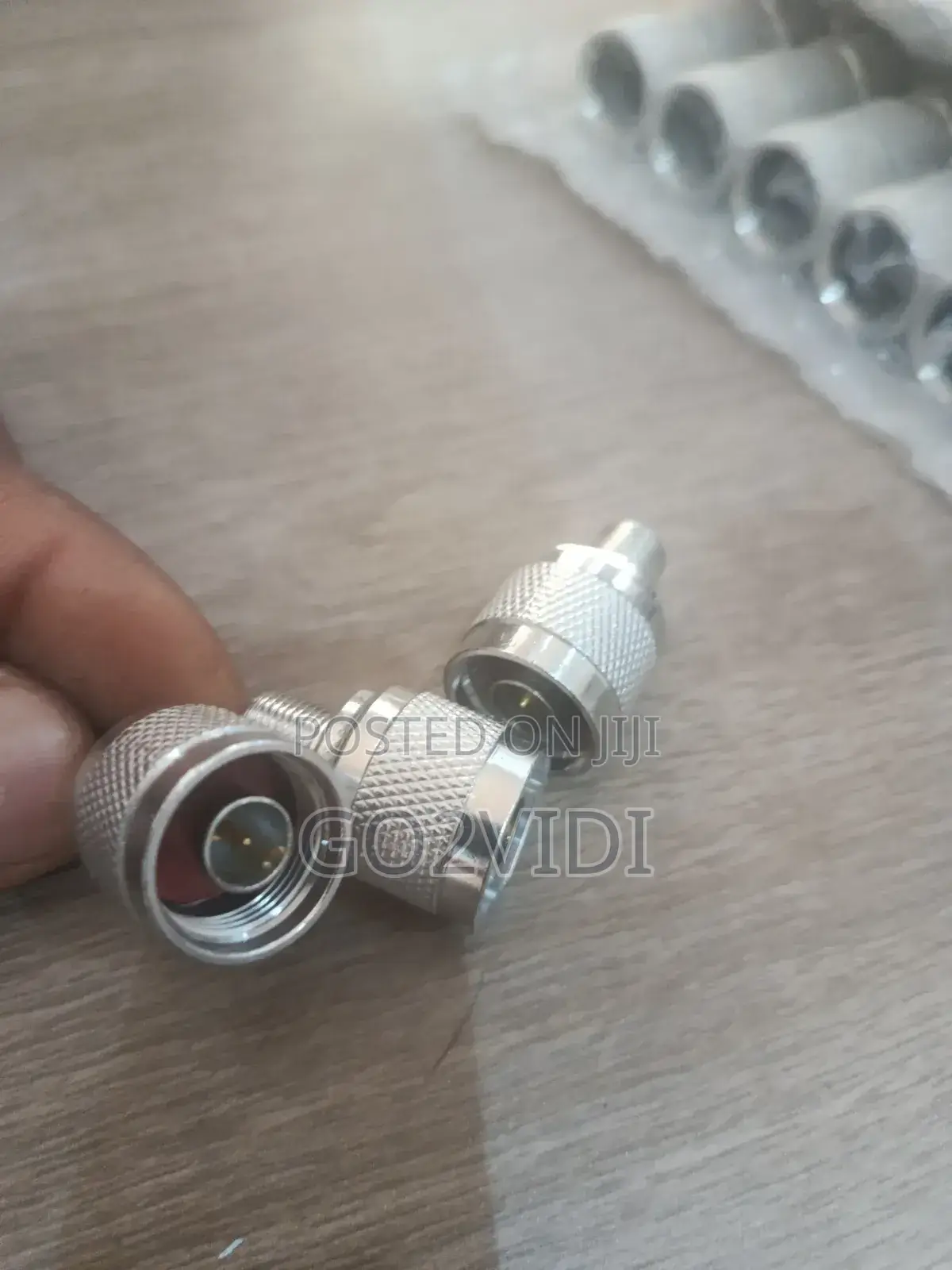 N-Type Male to F-Type Female RF Coaxial Adapter