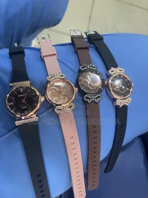 Ladies Fashion Watch - Silicone Strap, Bow Design