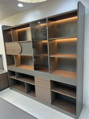 GOVERNORS Executive Table and Bookshelf With Led Lights