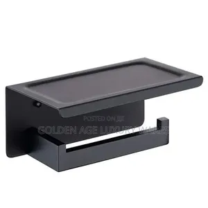 8867 Black Toilet Roll Holder